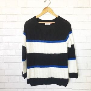 BLACK, WHITE, AND BLUE SWEATER!! (BRAND NEW) !!